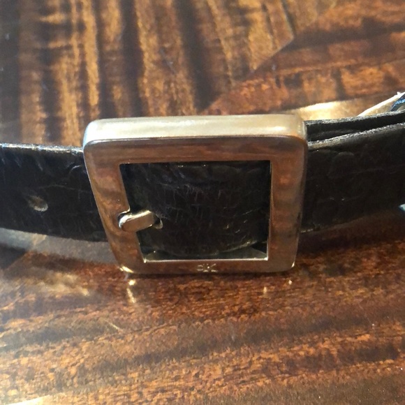 Calvin Klein Italian alligator calfskin belt. - Picture 2 of 7